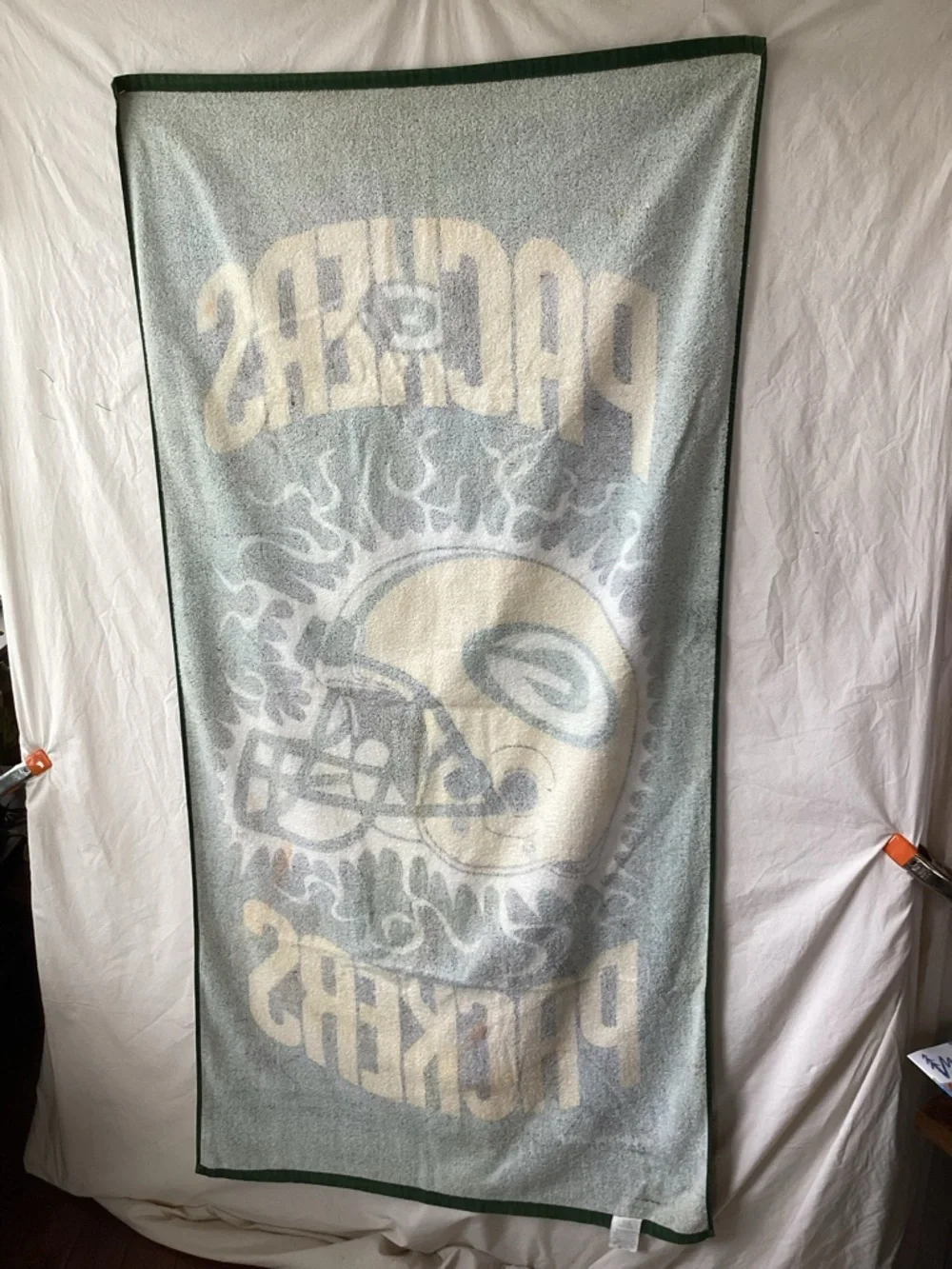 Vintage 1998 Green Bay packers NFL large beach towel football